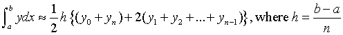 trapezium rule