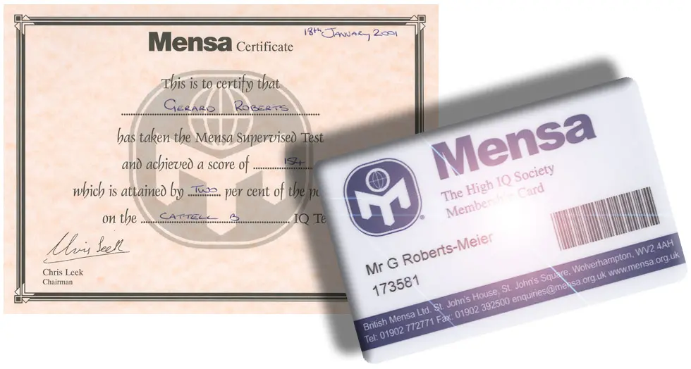 Mensa (Member No. 173581)