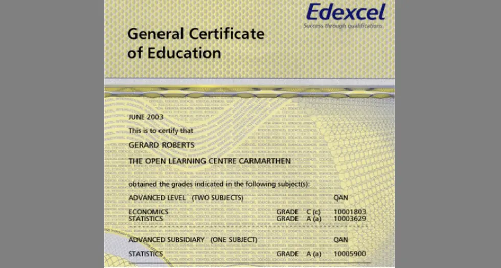 GCE A-Level Statistics